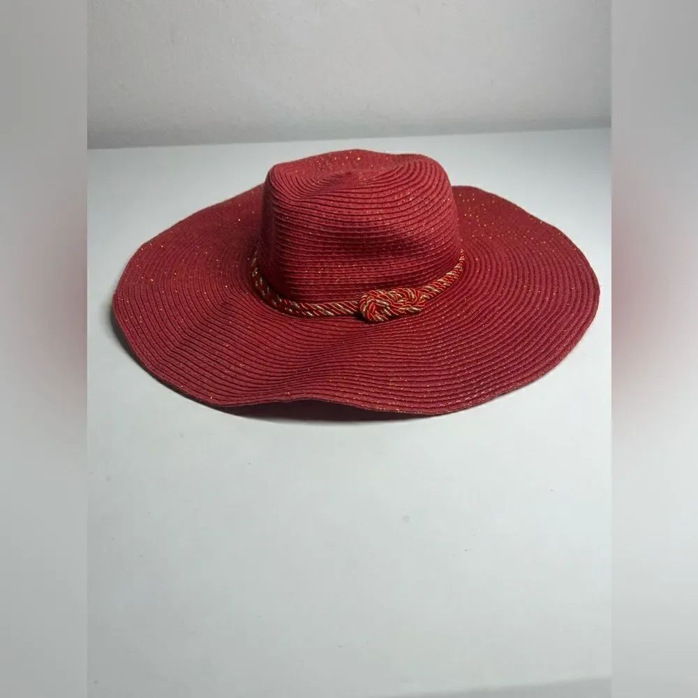 Cruise Club Red Gold Women’s Bohemian Hat